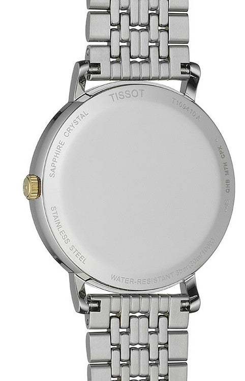 Tissot Everytime Medium White Dial Two Tone Mesh Bracelet Watch For Men - T109.410.22.033.00