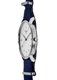 Tissot T Classic Everytime Large White Dial Blue NATO Strap Watch For Men - T109.610.17.037.00