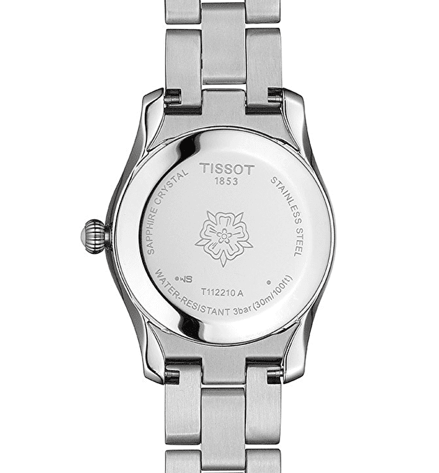 Tissot T Wave Mother of Pearl Dial Two Tone Steel Strap Watch For Women - T112.210.22.113.01