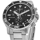 Tissot Seastar 1000 Chronograph Black Dial Silver Steel Strap Watch For Men - T120.417.11.051.00