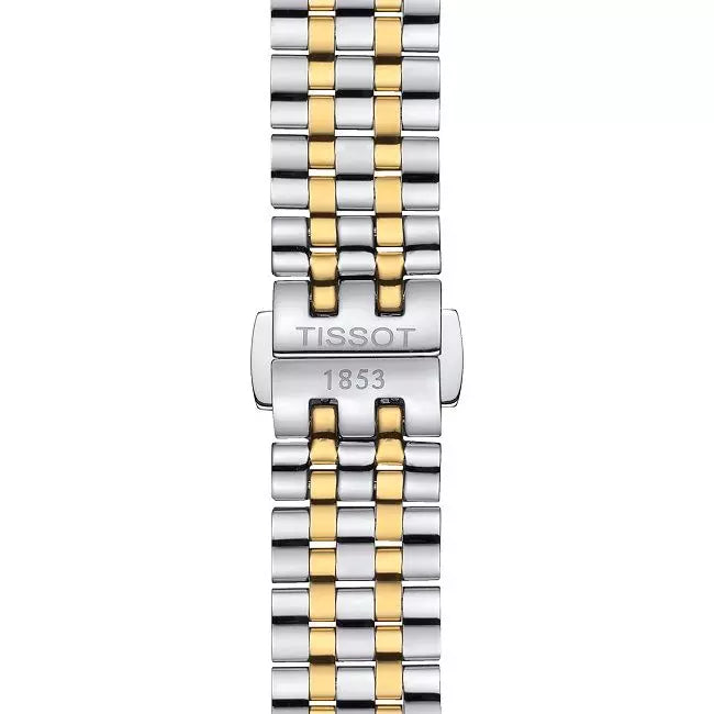 Tissot T Classic Carson Lady Premium Silver Dial Two Tone Steel Strap Watch For Women - T122.210.22.033.00