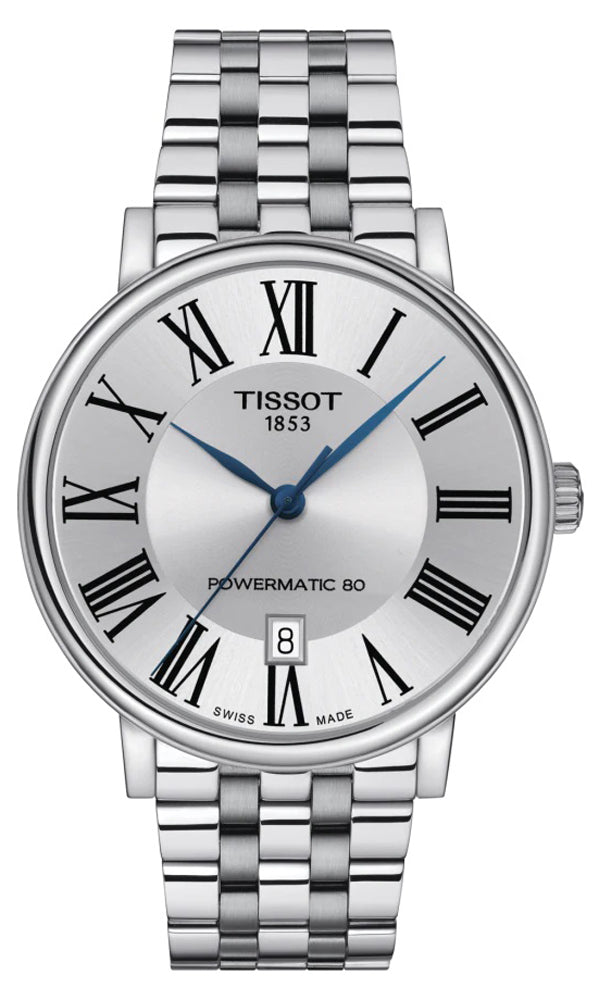 Tissot Carson Premium Silver Dial Silver Steel Strap Watch for Men - T122.417.11.033.00