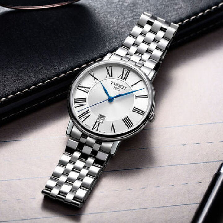 Tissot Carson Premium Silver Dial Silver Steel Strap Watch For Men - T122.410.11.033.00