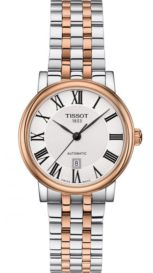 Tissot T Classic Carson Premium 30 White Dial Two Tone Steel Strap Watch for Women - T122.207.22.033.00