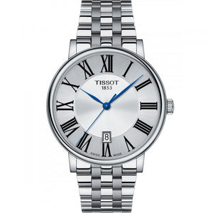Tissot Carson Premium Silver Dial Silver Steel Strap Watch For Men - T122.410.11.033.00