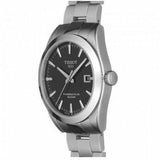 Tissot Gentleman Powermatic 80 Silicium Black Dial Silver Steel Strap Watch For Men - T127.407.11.051.00
