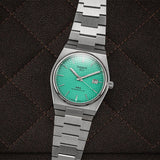 Tissot PRX Powermatic 80 Automatic Mint Green Dial Silver Steel Strap Watch for Men - T137.407.11.091.01