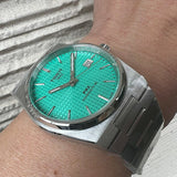 Tissot PRX Powermatic 80 Automatic Mint Green Dial Silver Steel Strap Watch for Men - T137.407.11.091.01