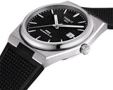 Tissot PRX Powermatic 80 Black Dial Black Rubber Strap Watch for Men - T137.407.17.051.00
