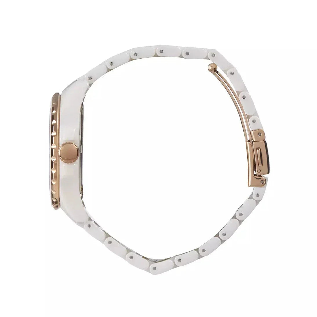 Fossil FB-01 Analog White Dial White Ceramic Strap Watch for Women - CE1107