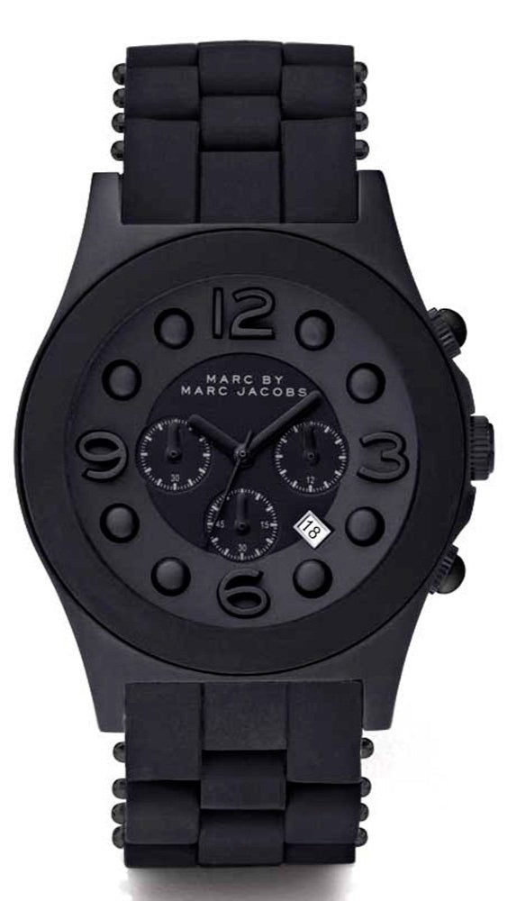 Marc Jacobs Pelly Black Dial Black Silicone Strap Watch for Women - MBM2567