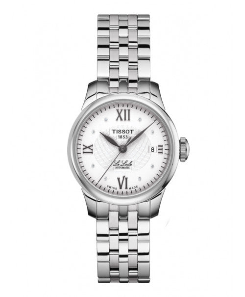 Tissot Le Locle Automatic Double Happiness Lady Silver Dial Silver Steel Strap Watch For Women - T41.1.183.35