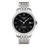 Tissot Le Locle Automatic Black Dial Silver Steel Strap Watch For Men - T41.1.483.53