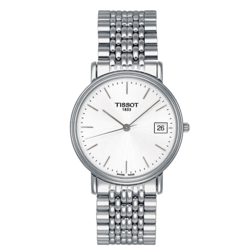 Tissot T Classic Desire Silver Dial Silver Mesh Bracelet Watch for Men - T52.1.481.31