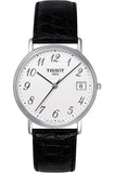 Tissot T Classic Desire White Dial Black Leather Strap Watch For Men - T52.1.421.12