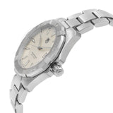 Tag Heuer Aquaracer Quartz White Dial Silver Steel Strap Watch for Men - WAY1111.BA0928