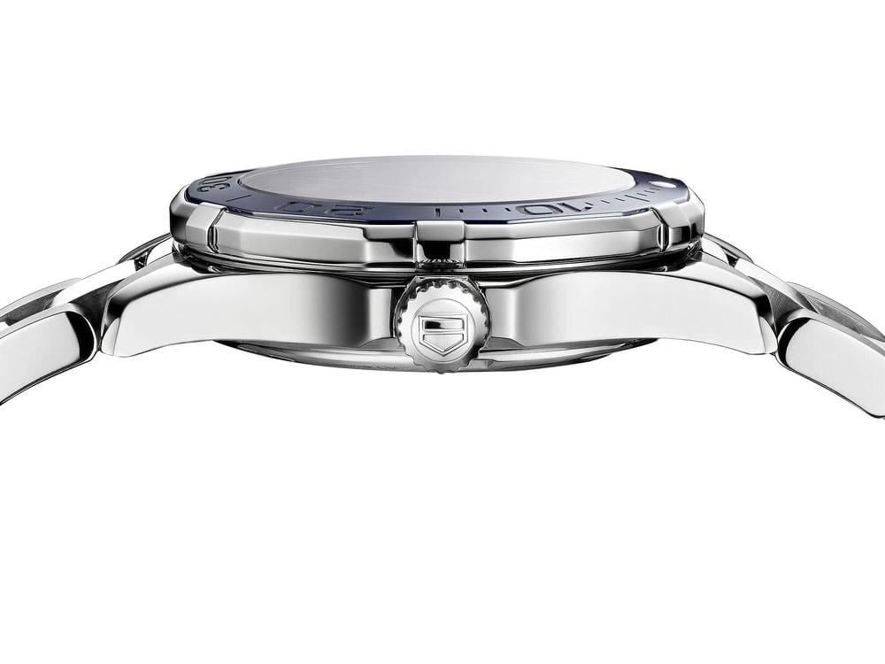 Tag Heuer Aquaracer Diamonds Blue Dial Silver Steel Strap Watch for Women - WAY131L.BA0748