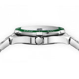 Tag Heuer Aquaracer Calibre 5 Green Dial Silver Steel Strap Watch for Men - WAY201S.BA0927