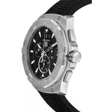 Tag Heuer Aquaracer Chronograph Black Dial Black Rubber Strap Watch for Men - CAY1110.FT6041