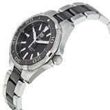 Tag Heuer Aquaracer Quartz Diamonds Black Dial Two Tone Steel Strap Watch for Women - WAY131G.BA0913