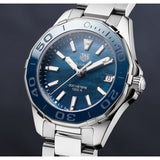 Tag Heuer Aquaracer Blue Dial Silver Steel Strap Watch for Women - WAY131S.BA0748