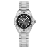 Tag Heuer Aquaracer Professional 200 Automatic Black Dial Silver Steel Strap Watch for Men - WBP2410.BA0622