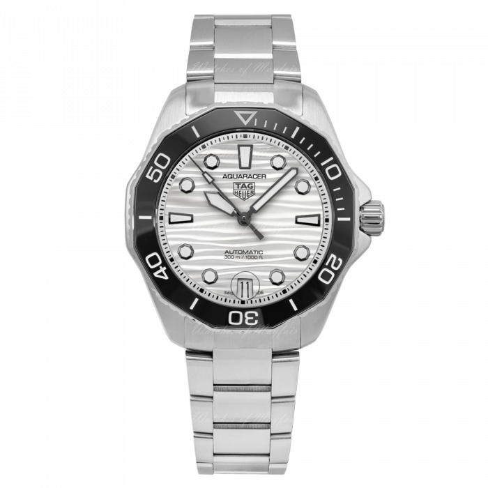 Tag Heuer Aquaracer Professional 300 Automatic White Dial Silver Steel Strap Watch for Men - WBP231C.BA0626
