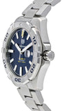 Tag Heuer Aquaracer Calibre 5 Automatic Blue Dial Silver Steel Strap Watch for Men - WAY2012.BA0927