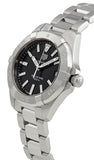 Tag Heuer Aquaracer Black Dial Silver Steel Strap Watch for Women - WBD1310.BA0740
