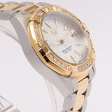 Tag Heuer Aquaracer Diamonds Mother of Pearl Dial Two Tone Steel Strap Watch for Women - WBD1421.BB0321