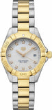 Tag Heuer Aquaracer Diamonds Mother of Pearl Dial Two Tone Steel Strap Watch for Men - WBD1422.BB0321