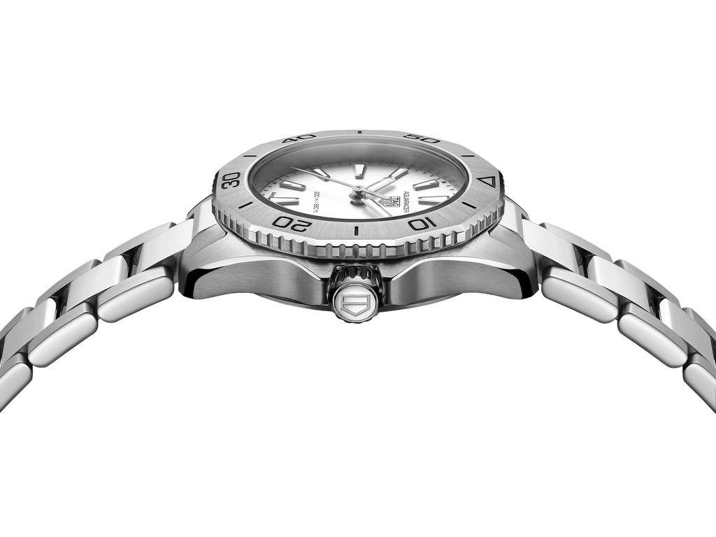 Tag Heuer Aquaracer Professional 200 Quartz White Dial Silver Steel Strap Watch for Women - WBP1411.BA0622