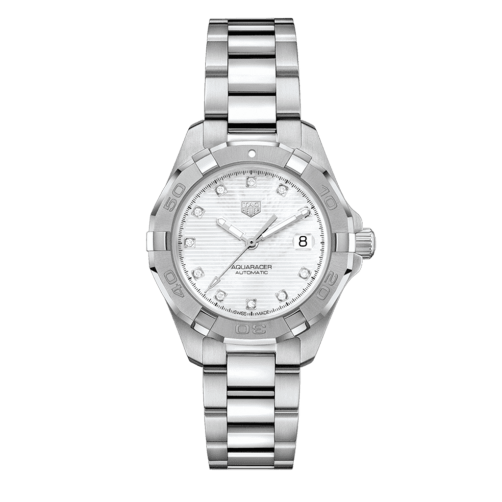 Tag Heuer Aquaracer White Mother of Pearl Dial Watch for Women - WBD1314.BA0740