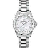 Tag Heuer Aquaracer White Mother of Pearl Dial Watch for Women - WBD1314.BA0740