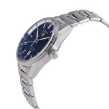 Tag Heuer Carrera Twin Time Blue Dial Silver Steel Strap Watch for Men - WBN201A.BA0640