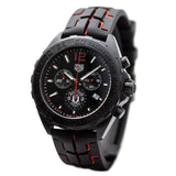 Tag Heuer Formula 1 Manchester United Limited Edition Black Dial Black & Red Rubber Strap Watch for Men - CAZ101J.FT8027