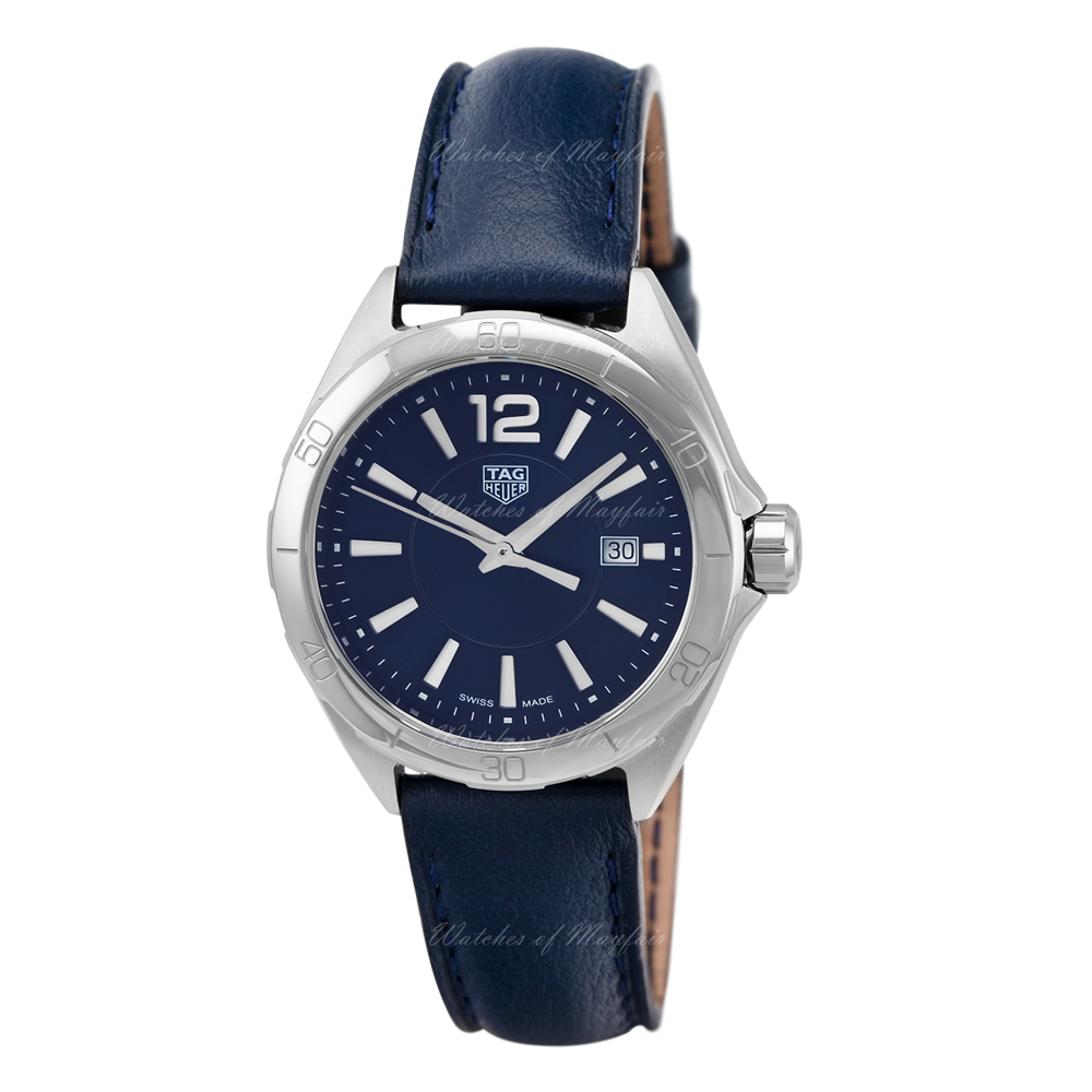 Tag Heuer Formula 1 Quartz Blue Dial Blue Leather Strap Watch for Women - WBJ1412.FC8233
