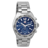 Tag Heuer Formula 1 Chronograph Blue Dial Silver Steel Strap Watch for Men - CAZ101K.BA0842