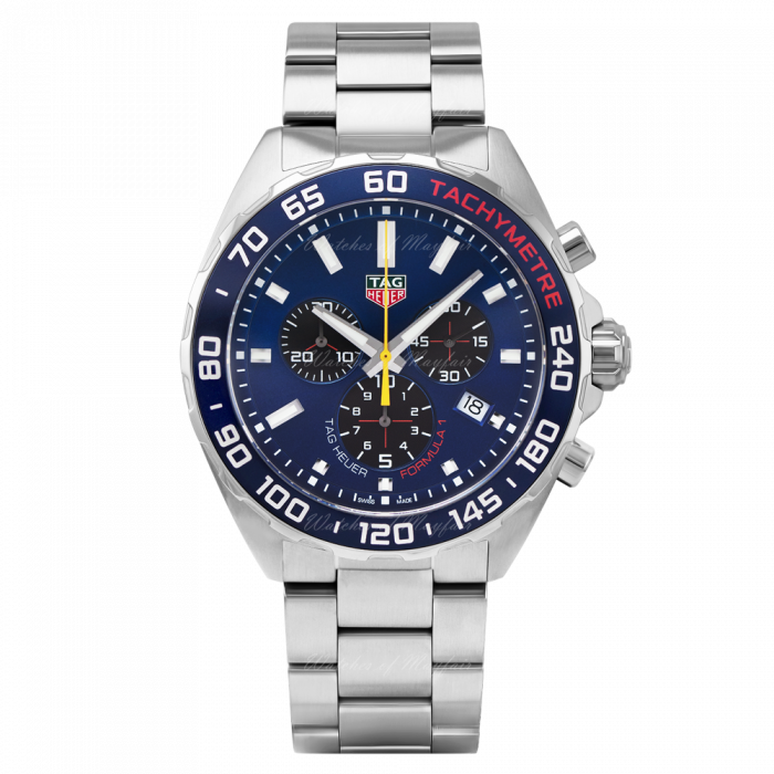 Tag Heuer Formula 1 Aston Martin Red Bull Racing Blue Dial Silver Steel Strap Watch for Men - CAZ101AB.BA0842