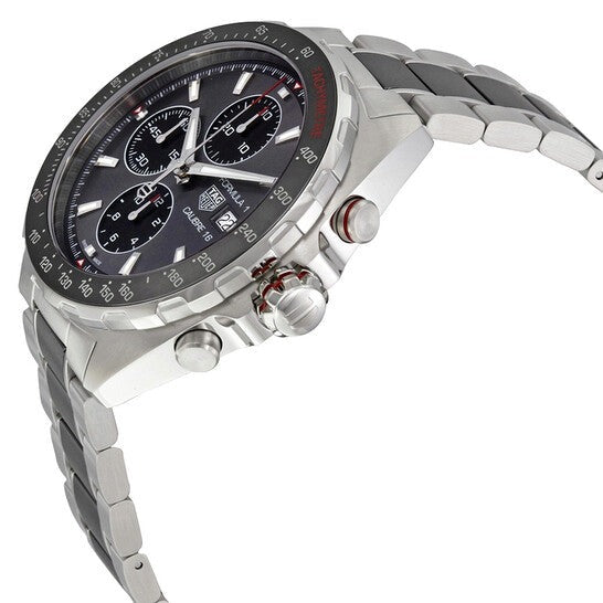 Tag Heuer Formula 1 Automatic Chronograph Grey Dial Two Tone Strap Watch for Men - CAZ2012.BA0970