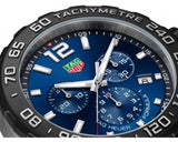 Tag Heuer Formula 1 Chronograph Blue Dial Silver Steel Strap Watch for Men - CAZ101AV.BA0842