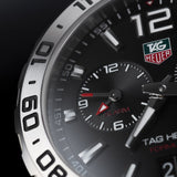 Tag Heuer Formula 1 Black Dial Silver Steel Strap Watch for Men - WAZ111A.BA0875