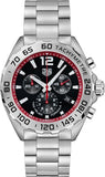 Tag Heuer Formula 1 Chronograph Black Dial Silver Steel Strap Watch for Men - CAZ101Y.BA0842