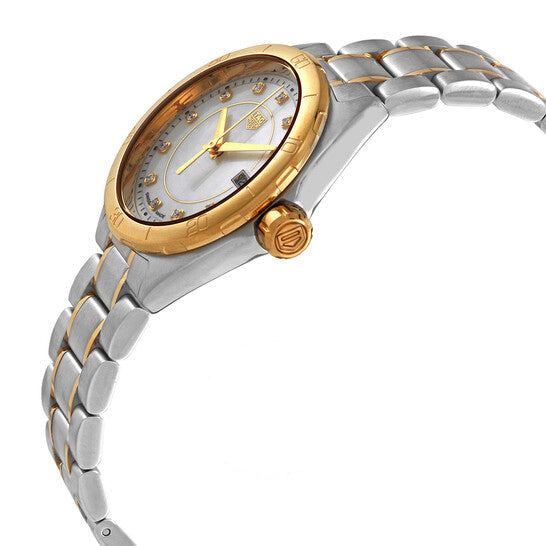 Tag Heuer Formula 1 Diamonds Mother of Pearl White Dial Two Tone Steel Strap Watch for Women - WBJ1421.BB0648