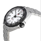 Tag Heuer Formula 1 White Dial Silver Steel Strap Watch for Men - WAZ1111.BA0875