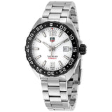 Tag Heuer Formula 1 White Dial Silver Steel Strap Watch for Men - WAZ1111.BA0875