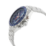 Tag Heuer Formula 1 Gulf Edition Chronograph Blue Dial Silver Steel Strap Watch for Men - CAZ101AT.BA0842