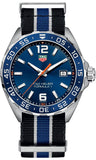 Tag Heuer Formula 1 Quartz Blue Dial Two Tone NATO Strap Watch for Men - WAZ1010.FC8197
