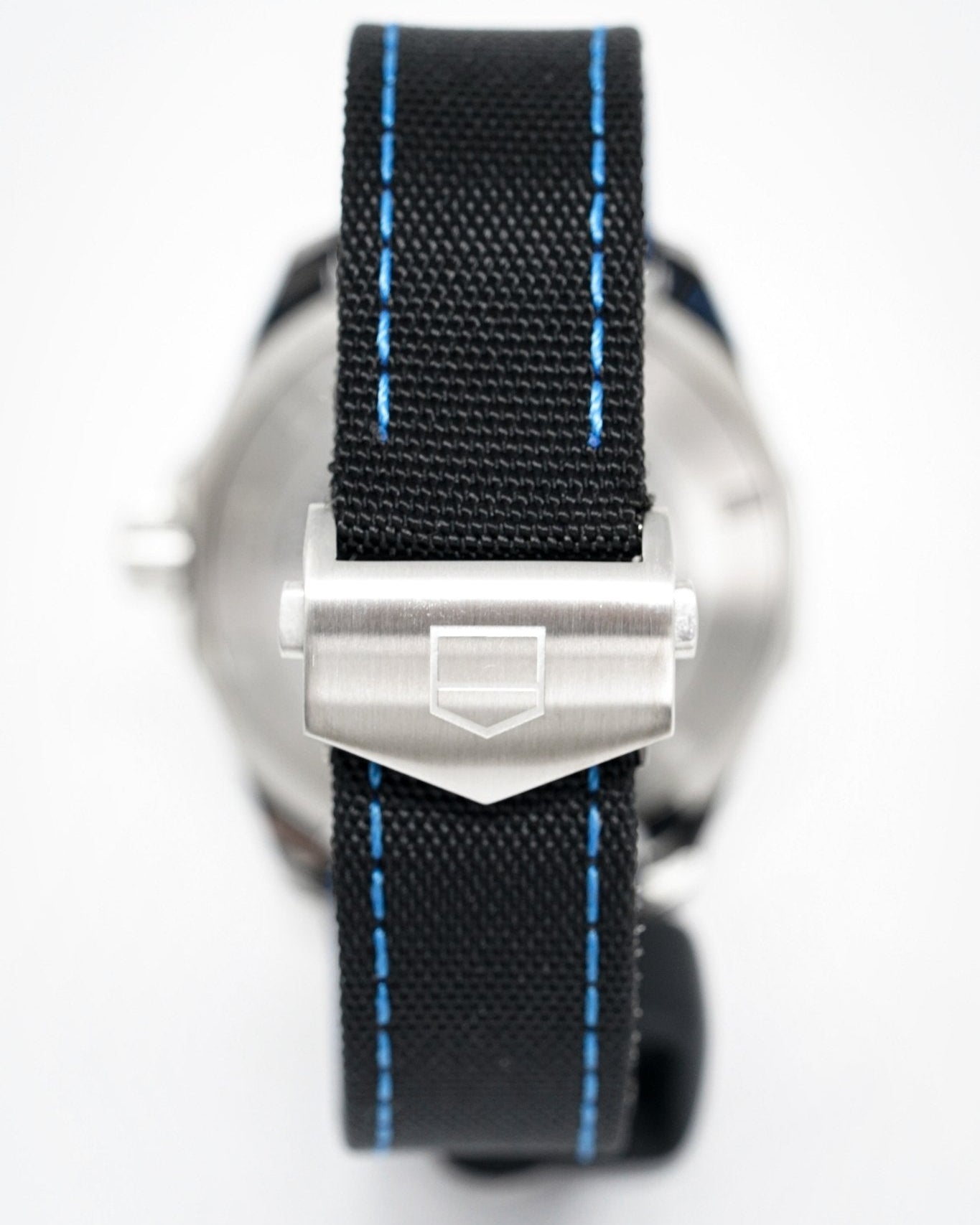 Tag Heuer Aquaracer Calibre 5 Automatic Black Dial Black Nylon Strap Watch for Men - WAY201C.FC6395