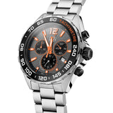 Tag Heuer Formula 1 Chronograph Ceramic Black Dial Silver Steel Strap Watch for Men - CAZ101AH.BA0842